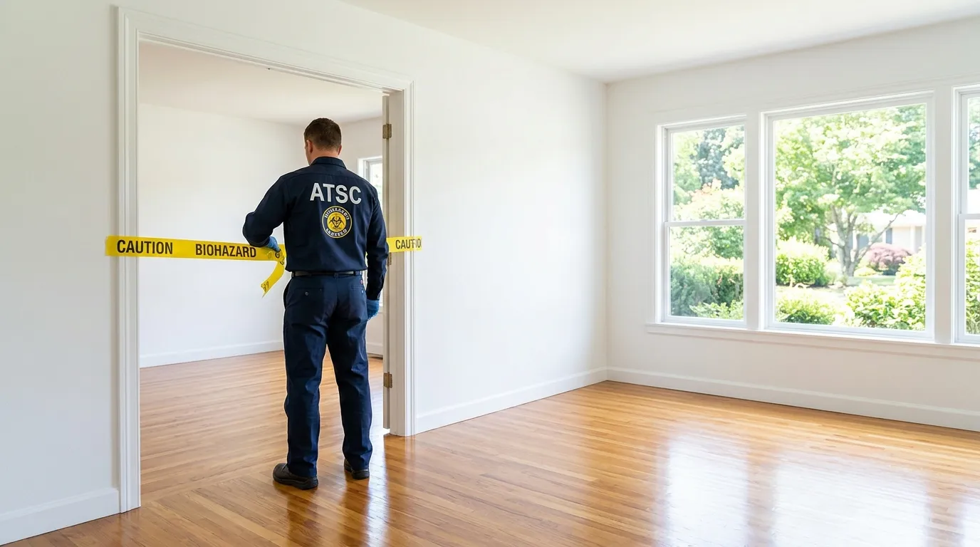 Certified biohazard cleanup crew performing Crime Scene Cleanup in Minnetonka Mills